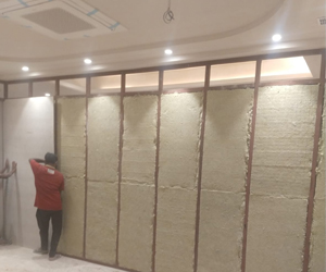 Acoustical in partition walls